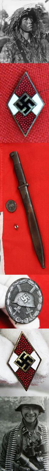 A Superb Mauser K98k Bayonet Maker Marked and Coded 1942/43 By Weyersberg and Eickhorn. All Original Blue To The hilt & Blade Normandy Veteran 9th Battalion Cameronians {Scottish rifles} Combat Against 12th SS Hitlerjugend Panzergrenadiers