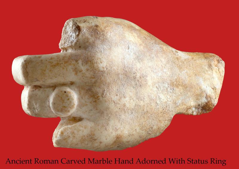 A Very Fine Ancient Roman Status Copper Bronze Ring Discovered Around 200 Years Ago Near Hadrian's Wall Circa 1820 Engraved With Pagan Sun Cross