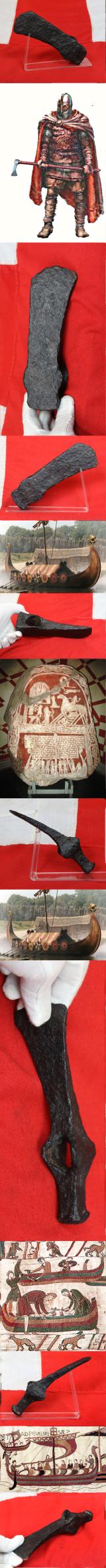 Newly Arrived, Ancient Briton & Viking Artifacts. Including Ancient Viking War Hammer Axe Heads & A Rare Ancient Viking Hammer Adze For Viking Long Boat & Roundhouse Construction Found Near Camphill, North Yorkshire, Circa 1870's