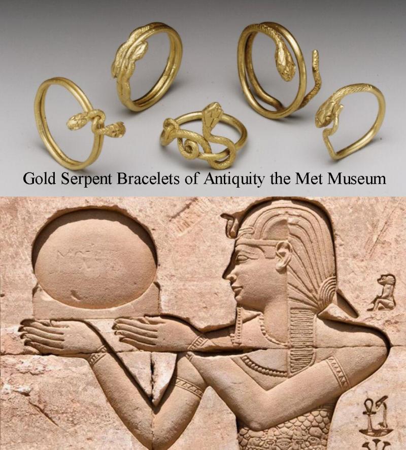 A Most Attractive, Serpent, Bronze Age Power Bracelet, Armilla, & Arm Ring. A Fabulous 1000 B.C. Arm Adornment, With Most Beautiful Natural Aged Patination Colour of Rich Emerald Green, In Superb Condition With Substantial Heft & Gravitas