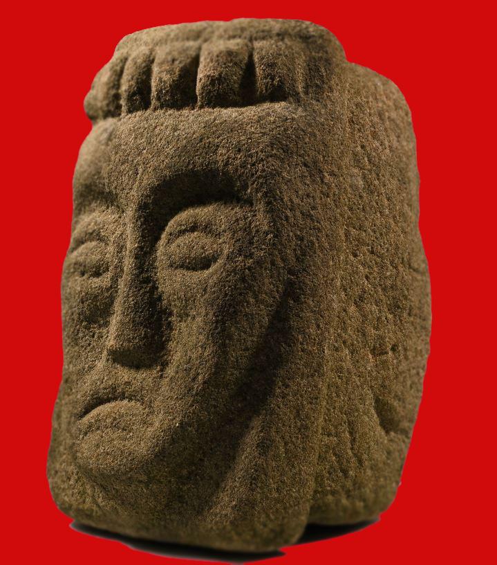 A Simply Outstanding Norman Period Medieval Sculpture Circa 11th Century. A Biblical Portrait Bust From The Old Testament. Likely Removed From a Norman Church or Monastery In the Dissolution of the Monasteries