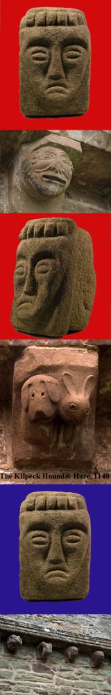 A Simply Outstanding Norman Period Medieval Sculpture Circa 11th Century. A Biblical Portrait Bust From The Old Testament. Likely Removed From a Norman Church or Monastery In the Dissolution of the Monasteries