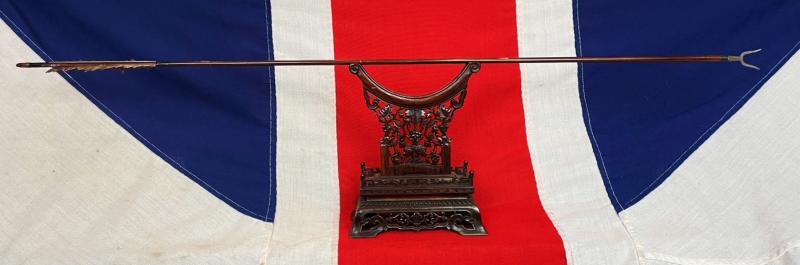 A Rare, Antique, Kamakura, {鎌倉時代}, Kamakura Jidai, 1185–1333 Style, Ageha 'V' Shaped 'Swallow Tail' Arrow Of Yadake Bamboo, With Sea Eagle Flights and Steel Head