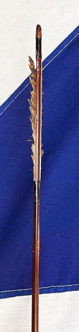 A Rare, Antique, Kamakura, {鎌倉時代}, Kamakura Jidai, 1185–1333 Style, Ageha 'V' Shaped 'Swallow Tail' Arrow Of Yadake Bamboo, With Sea Eagle Flights and Steel Head