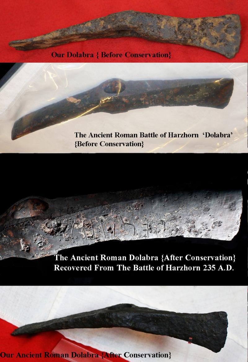 A Impressive Ancient Roman Dolabra Pick-Axe. General Gnaeus Domitius Corbulo Once Famously Said Of This Form Of Dolabra,