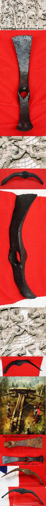 A Impressive Ancient Roman Dolabra Pick-Axe. General Gnaeus Domitius Corbulo Once Famously Said Of This Form Of Dolabra,