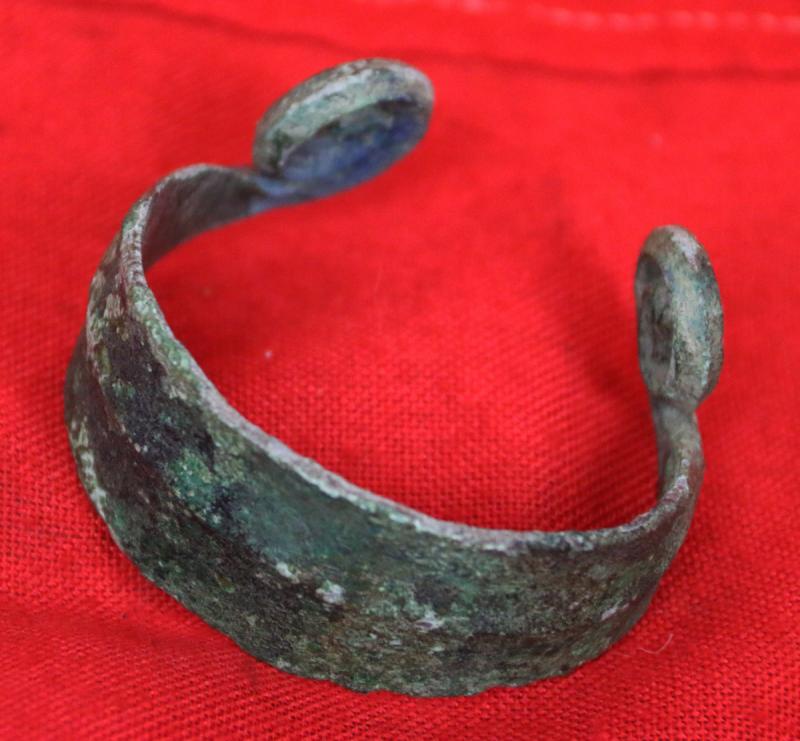 A Remarkably Beautiful & Elegant Proto Celtic Bronze Age Bracelet Circa 2600 Years Old. That Continued Use Into Era Of The Great Iceni Celtic Queen Boudica. And, The Bracelet That Inspired Gustav Klimt One Of The Greatest Art Nouveau Artists In The World