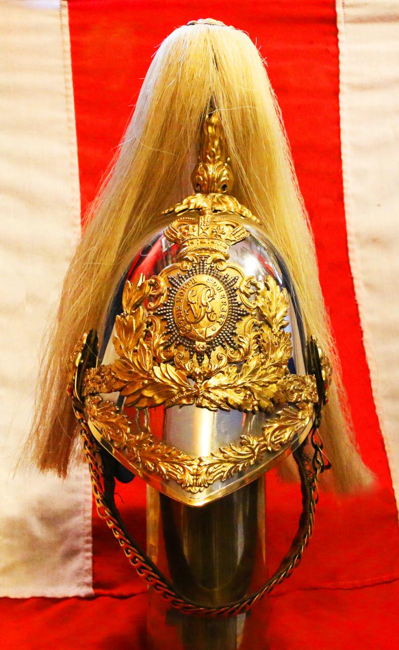 A Near Mint And Truly Magnificent, Early Victorian, 1847 Albert Pattern, British North Somerset Regimental Officer's Cavalry Helmet. Possibly The Best Original Example Outside Of The Royal Collection. Original, Crimean War Period