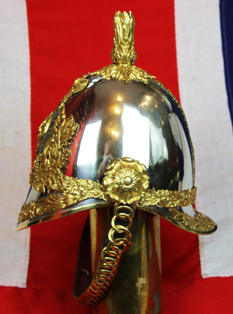 A Near Mint And Truly Magnificent, Early Victorian, 1847 Albert Pattern, British North Somerset Regimental Officer's Cavalry Helmet. Possibly The Best Original Example Outside Of The Royal Collection. Original, Crimean War Period