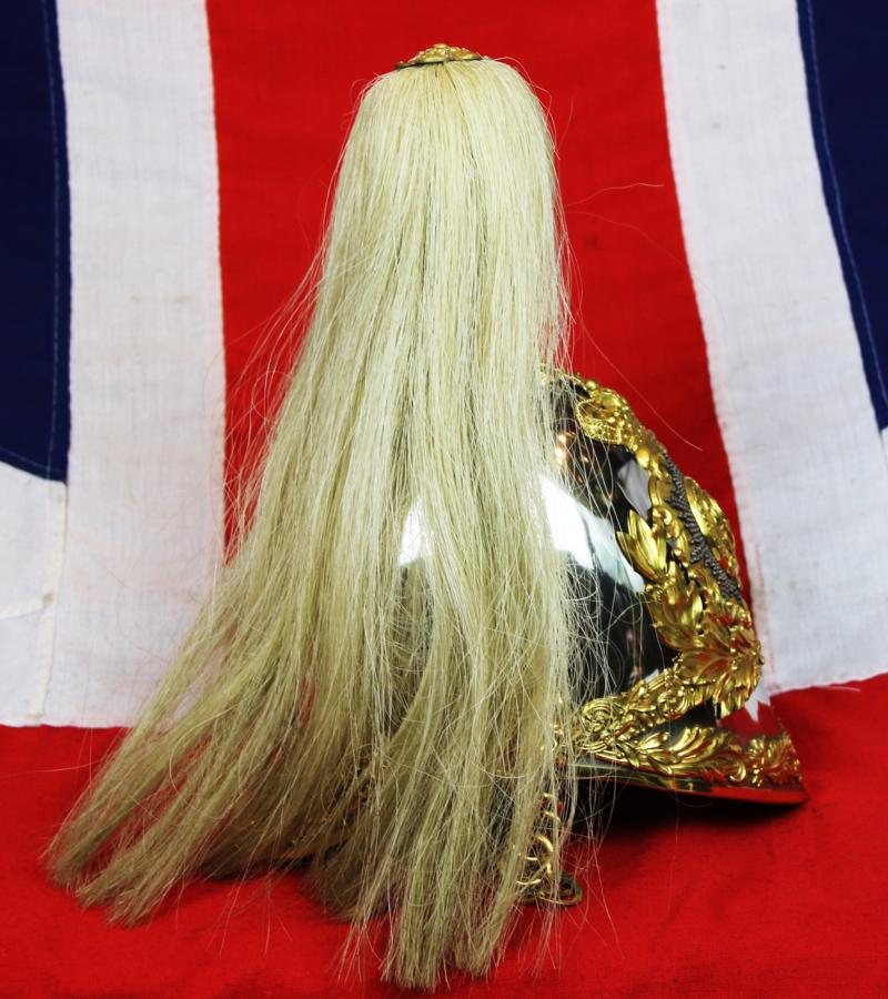 A Near Mint And Truly Magnificent, Early Victorian, 1847 Albert Pattern, British North Somerset Regimental Officer's Cavalry Helmet. Possibly The Best Original Example Outside Of The Royal Collection. Original, Crimean War Period