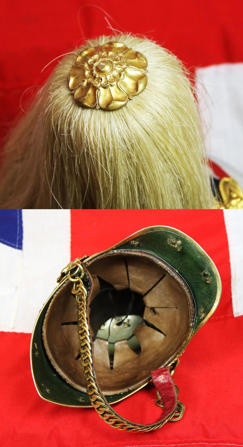 A Near Mint And Truly Magnificent, Early Victorian, 1847 Albert Pattern, British North Somerset Regimental Officer's Cavalry Helmet. Possibly The Best Original Example Outside Of The Royal Collection. Original, Crimean War Period