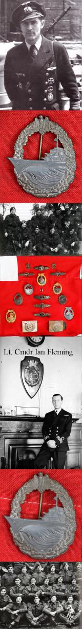 WW2 Kriegsmarine Destroyer Badge The Destroyer Badge (German: Zerstörerkriegsabzeichen)From One Of Ian Fleming’s Naval Intelligence Section’s So Called ‘Red Indians’ 30 Commando Special Engineering Unit