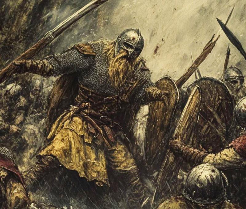 An Original Very Rare Neck Torc of a Legendary, Notorious & Terrifying Viking Mercenary Warrior, A Spectacular, Original & Ancient Viking 'Berserker's' Status Neck Adornment in Bronze. Even the Fiercesome Viking's Were in Fear Of Them. 1200 Years Old