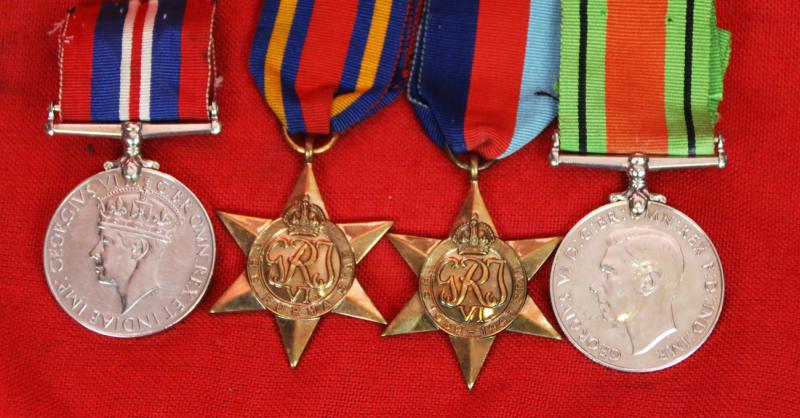 Four Royal Marine Commando WW2 Burma Campaign Medal Group, of Ronald Edward Meadowcroft 1939-46. Including Burma Railway Assisting POW Liberation Action