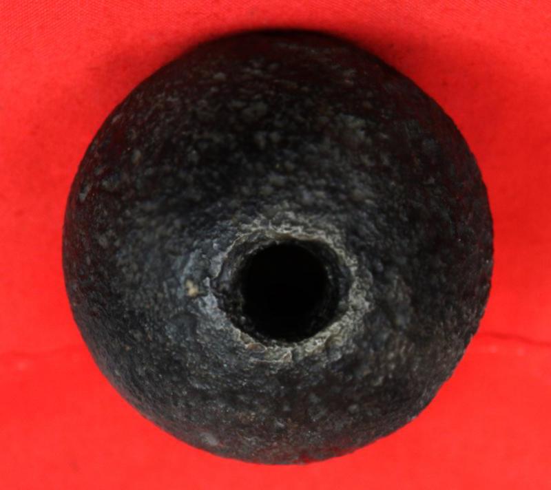 A Very Rare Fabulous, Original Battle of Waterloo Recovered 12 Pounder Explosive French 'Gribeauval' Cannon Ball. Fired by What Napoleon Called His
