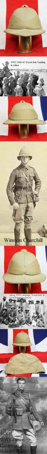 A Superb Late 19th To WW2 British Tropical Helmet, Wolseley Pattern Used From The Boer War to WW1 and WW2 By Tress and Co. With Interior Makers Stamp. With War Dept. Stamped Storage and Transit Cover
