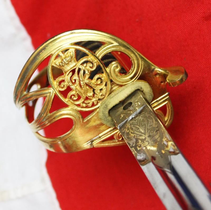 Very Fine & Beautiful, Victorian, ‘Scottish’ Officer's Sword of Presentation Grade, 29th Lanarkshire Regt. Volunteers. Presented By His Company to Captain Hincksman in 1875.Identical to The Sword Used by Lt Bromhead at Rorke's Drift