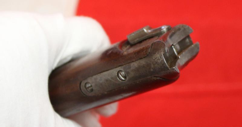 A Beautiful Quality 'Commercial' Walnut Gunstock For an Imperial German Luger Semi Auto Pistol, Likely the Long Barrel Navy or Artillery Luger. These Luger Accessories Are Now Pretty Rare & Turn Up Most Infrequently.