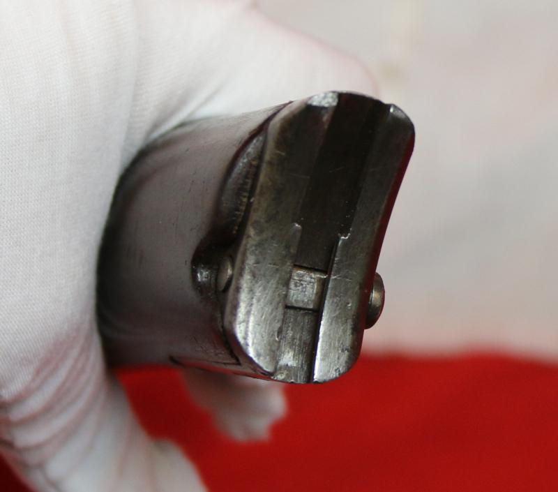 A Beautiful Quality 'Commercial' Walnut Gunstock For an Imperial German Luger Semi Auto Pistol, Likely the Long Barrel Navy or Artillery Luger. These Luger Accessories Are Now Pretty Rare & Turn Up Most Infrequently.