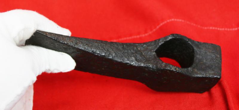 A Fabulous, Rare, Original, Ancient Viking Wrought Iron Battle Hammer-Axe. Around 1100 to 1200 Years Old. Discovered During An Old Excavation at York in 1872. Typography Wheeler TypeIV From The Earliest Period of The Viking Incursions Into England