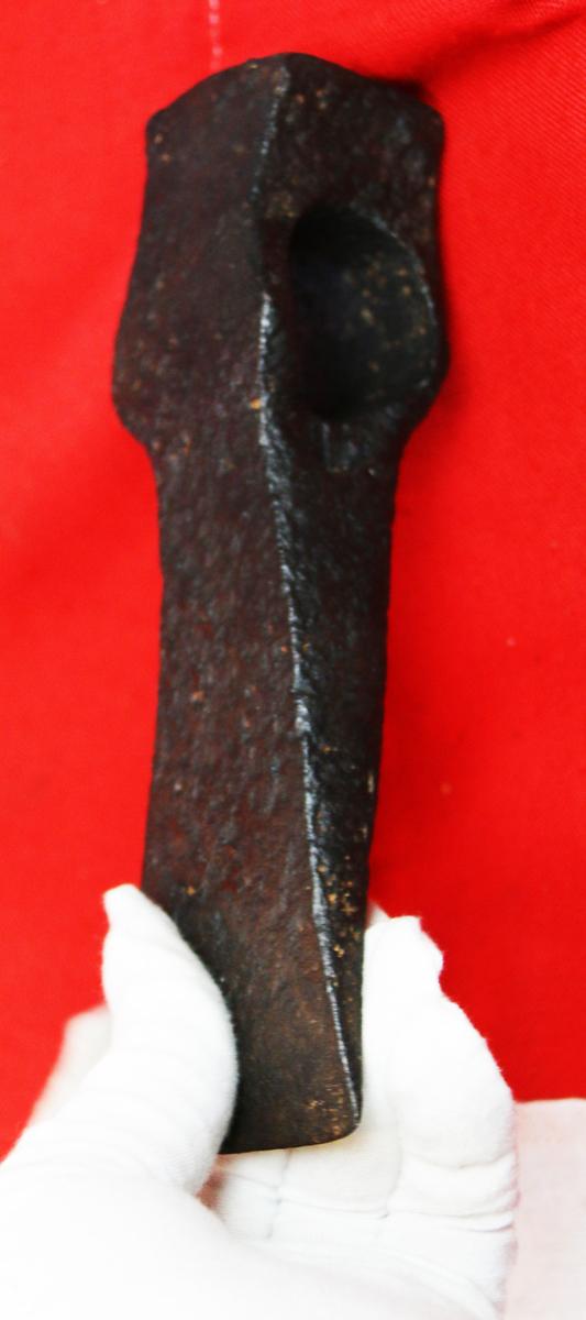 A Fabulous, Rare, Original, Ancient Viking Wrought Iron Battle Hammer-Axe. Around 1100 to 1200 Years Old. Discovered During An Old Excavation at York in 1872. Typography Wheeler TypeIV From The Earliest Period of The Viking Incursions Into England