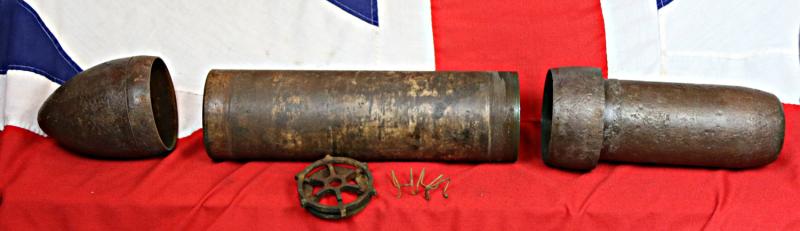 Original German WWII 15cm Nebelwerfer 41 Inert Rocket. Original, WW2 German Third Reich 'Nebelwerfer 41' Un-Fired or Failed Detonation Rocket. D-Day 'Operation Overlord' Vintage